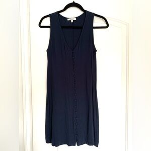 Madewell Navy Sleeveless Tank Dress, XS